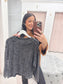 Mineral Wash Cable Knit Sweater