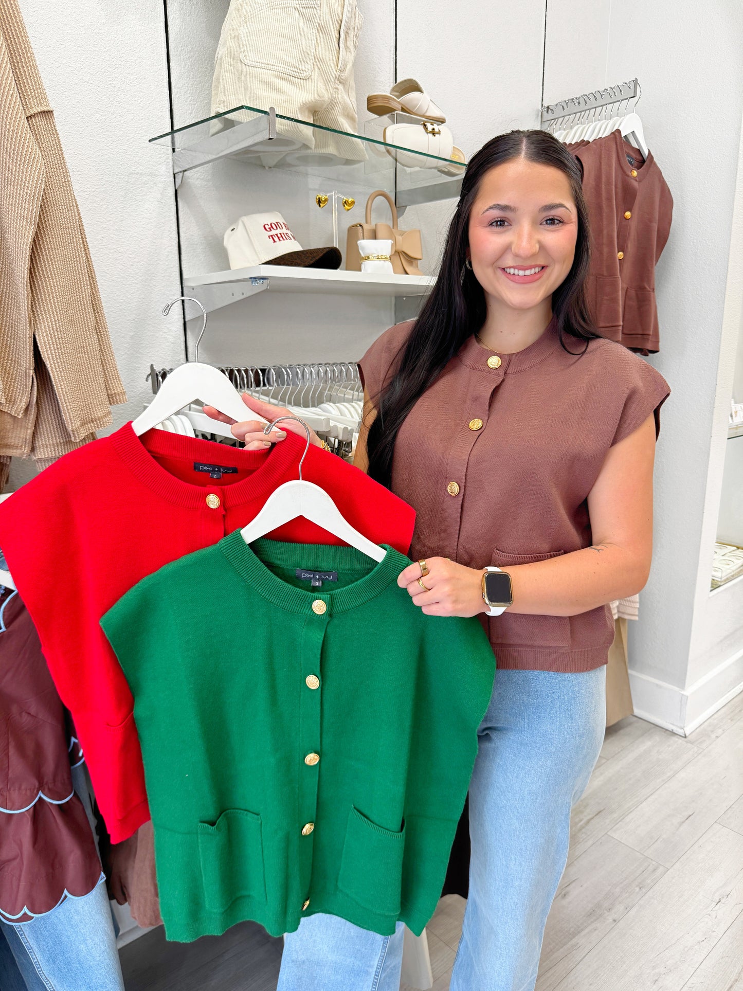 Button Down Sweater Vest