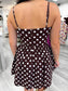 Polka Dot W/ Ruched Bust