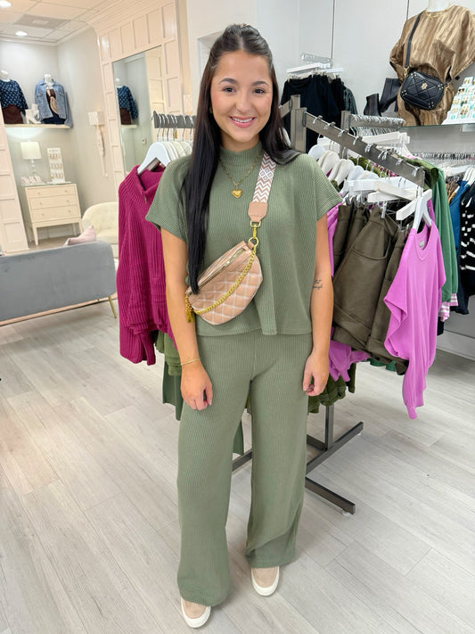 Sweater Top & Long Pants Set