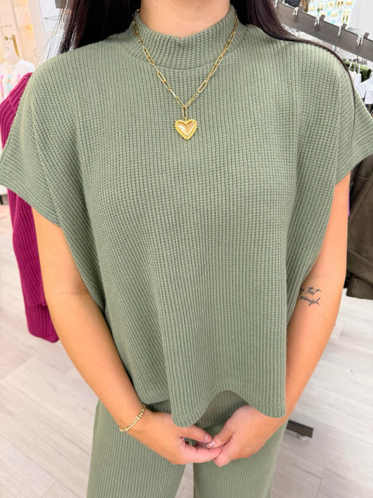 Sweater Top & Long Pants Set