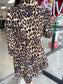 Leopard Fitted Waist Mini Dress