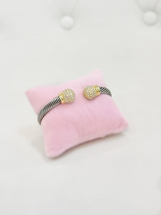 CZ Stone Metal Cuff