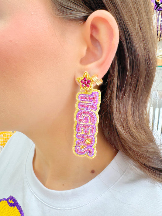 Geaux Tiger Earrings