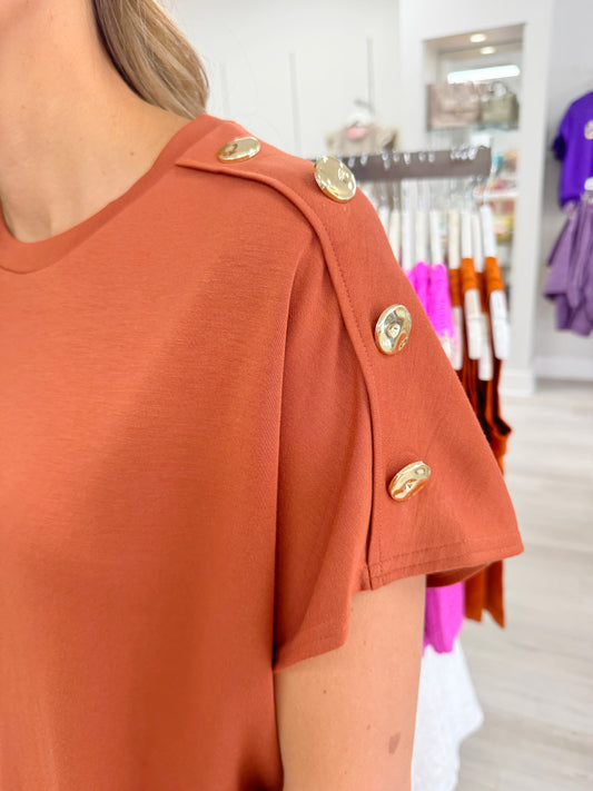 Gold Detailed Dress