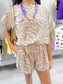 Animal Print Top & Short Set
