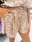 Animal Print Top & Short Set