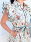 Floral Flutter Sleeve Dress