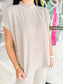Rib Short Sleeve Top & Pant Set