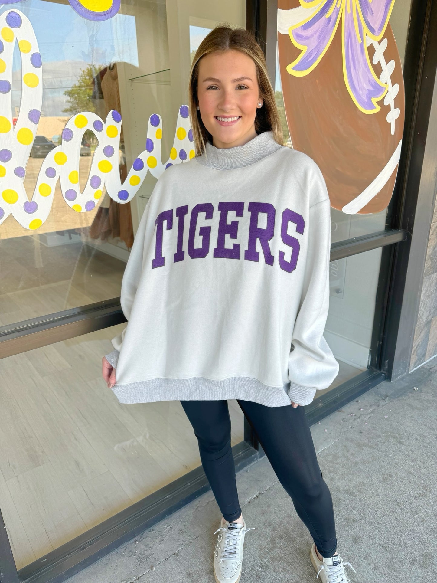 LA & Tigers Reversible Mock Neck