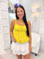 Polka Dot Peplum Top