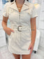 Mini Dress With Fringe Detailing