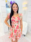 Ruffle Smocked Waist Floral Dress