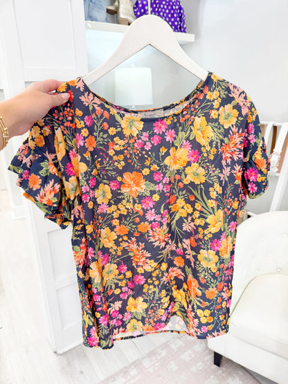 V-Neck Puff Sleeve Top