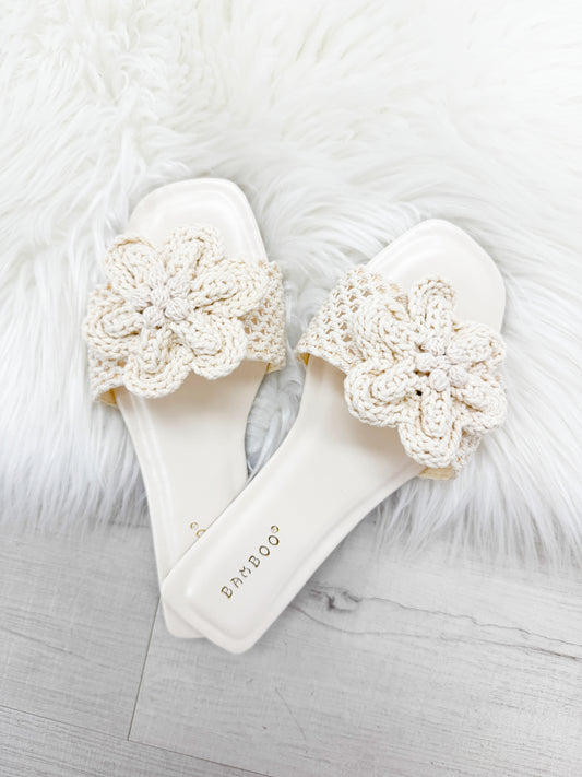 Crochet Flower Sandal