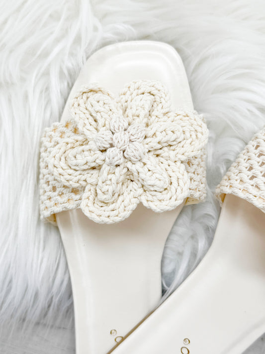 Crochet Flower Sandal