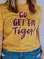 lsu tee, gameday tee, gold tee, football tee, LSU, lsu tigers