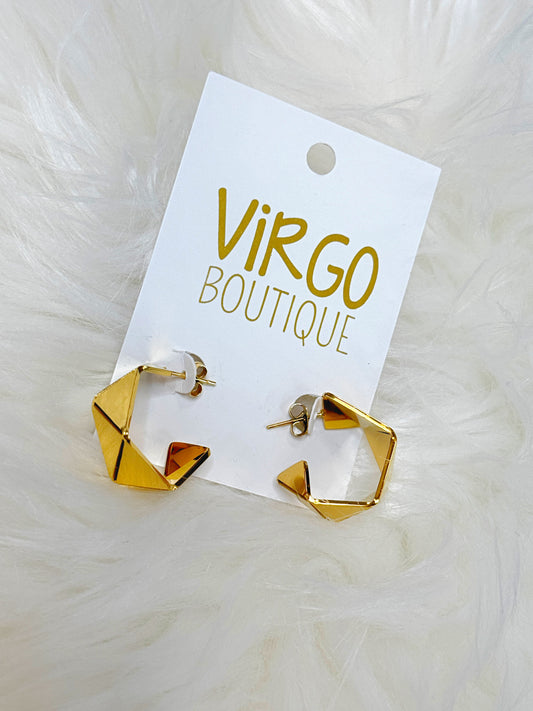 gold hoops, gold jewelry, gold earrings