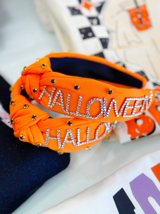 halloween headband, headband, knotted headband