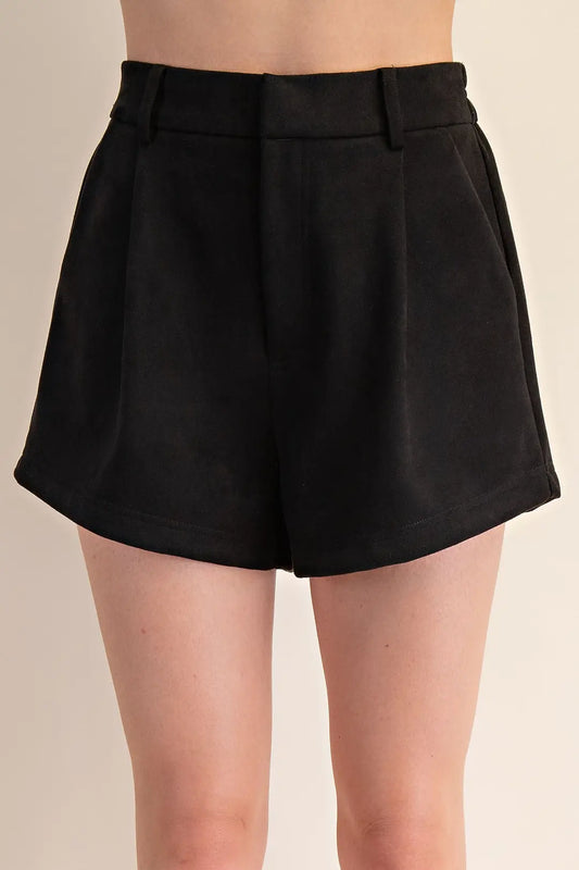 fall shorts, suede shorts, boutique shorts