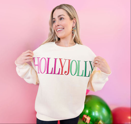 holiday sweatshirt, holly jolly sweatshirt, christmas sweatshirt, christmas sweater