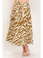 Talia Tiger Striped Midi Skirt