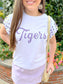 Pearl Cap Sleeve Tiger Top