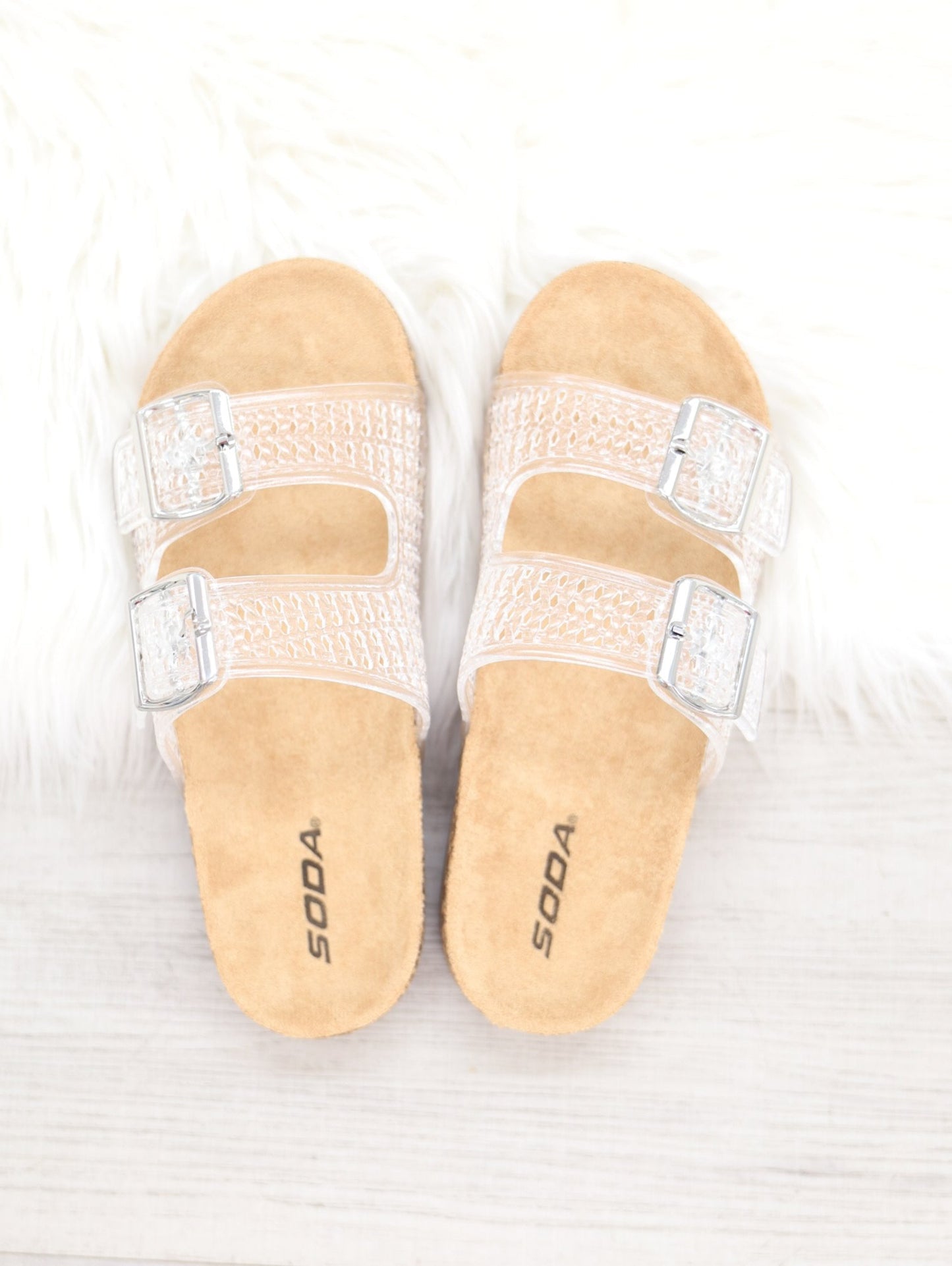 Clear Slip On Sandals