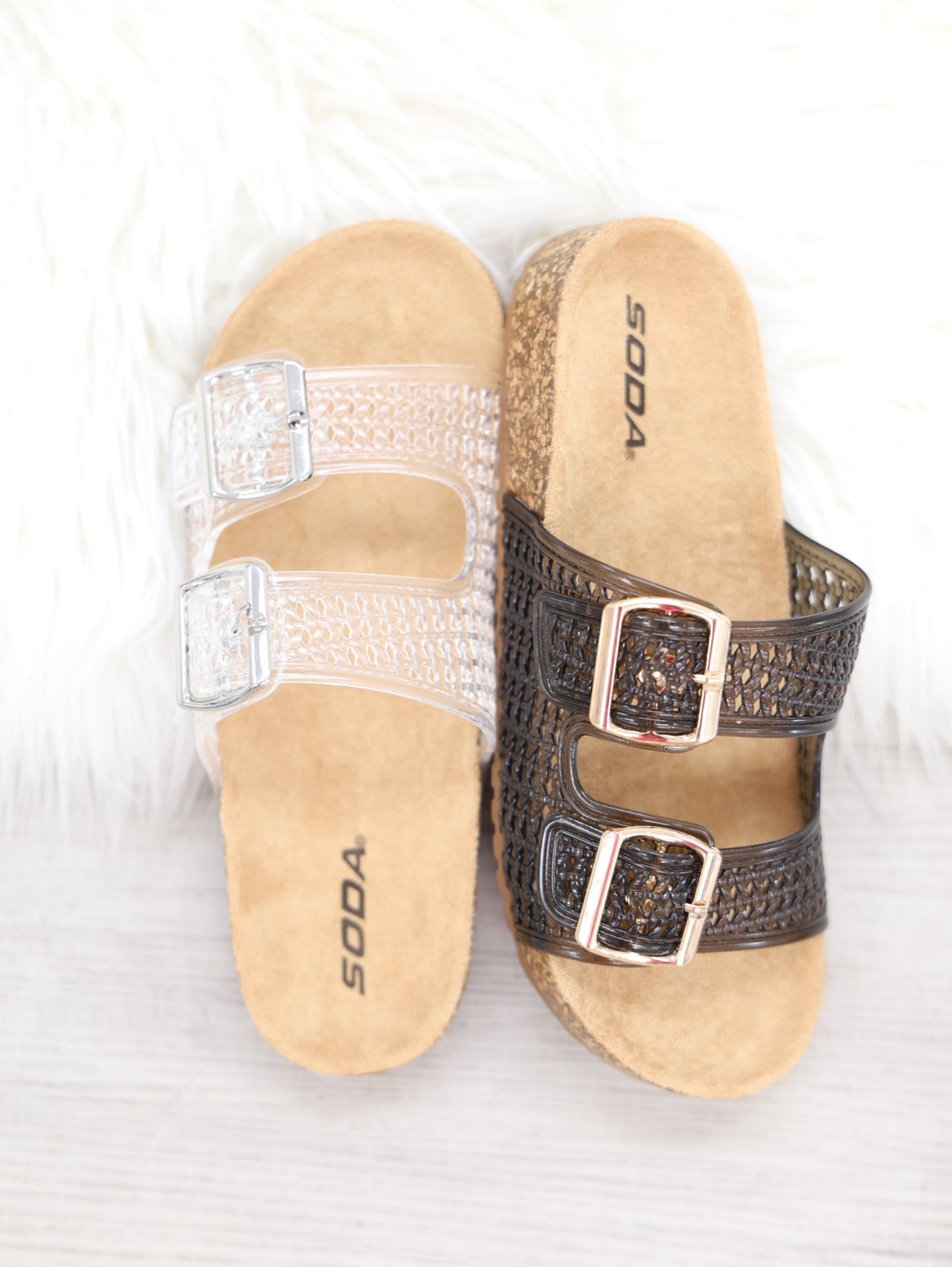 Clear Slip On Sandals