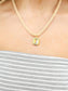 Stoned Charm Necklace