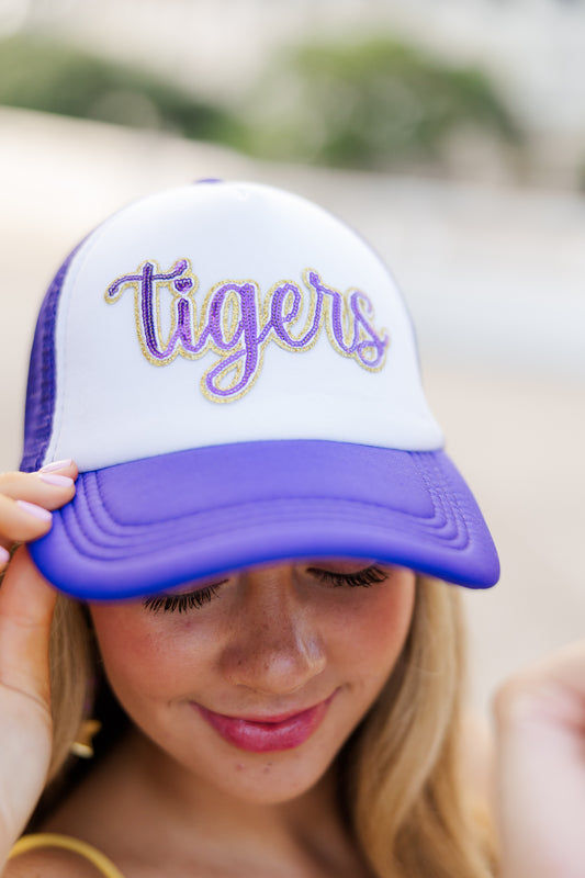 Tigers Sequin Trucker Hat