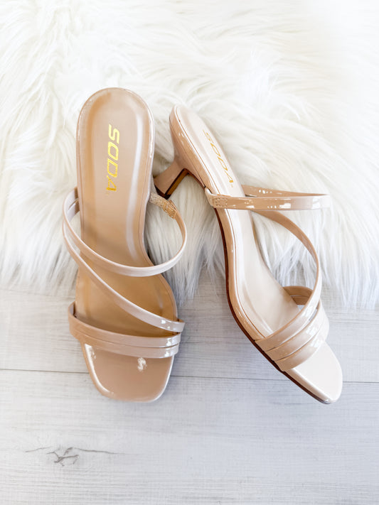 Strappy Kitten Heel