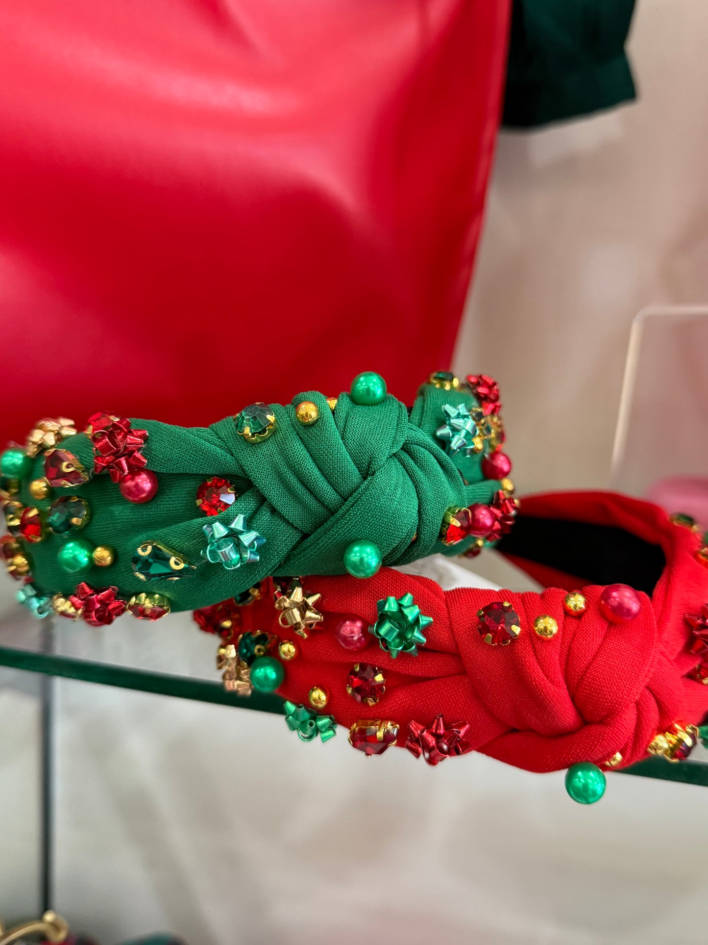 Gift Bow Rhinestone Headband