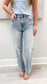 High-Waisted Straight Jeans