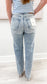 High-Waisted Straight Jeans