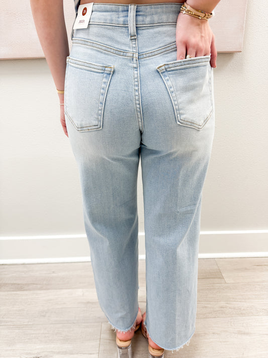 Slim Wide Leg Denim