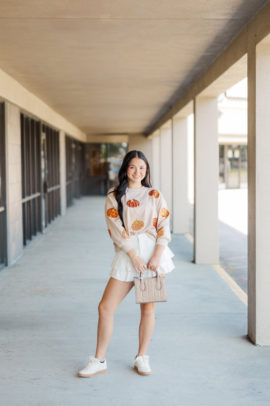 Millie Traditional Pumpkin Sweatshirt