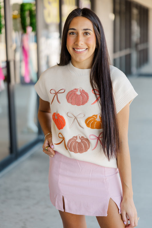 Pumpkin Rows Josie Sweater
