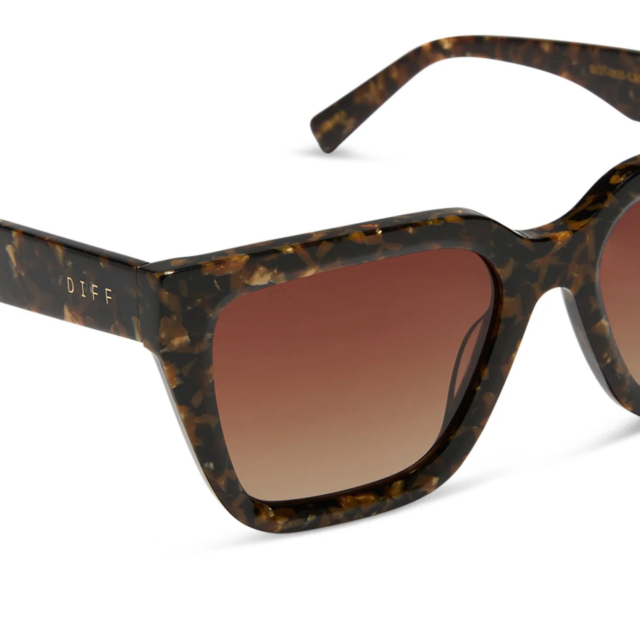 Amara Diff Sunglasses -Glitter Tortoise