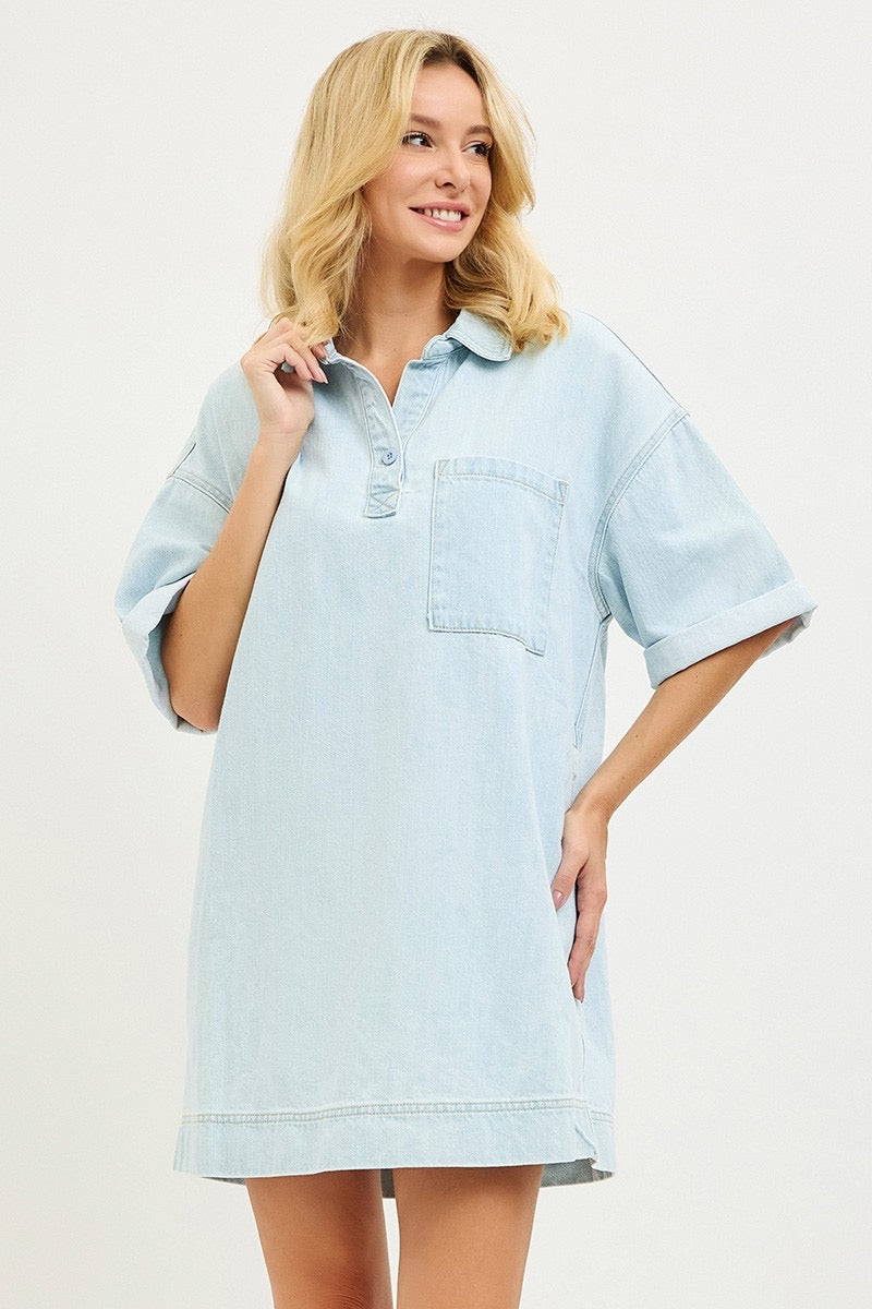 Denim Shirt Dress