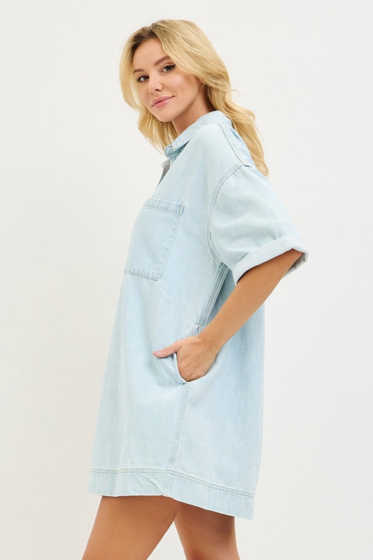 Denim Shirt Dress