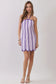 Game Time Piping Detail Halter Dress