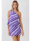 Opal One Shoulder Striped Top & Skirt Set