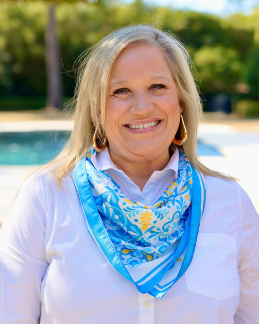 Sorrento Mosaic Print Scarf