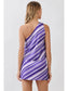Opal One Shoulder Striped Top & Skirt Set
