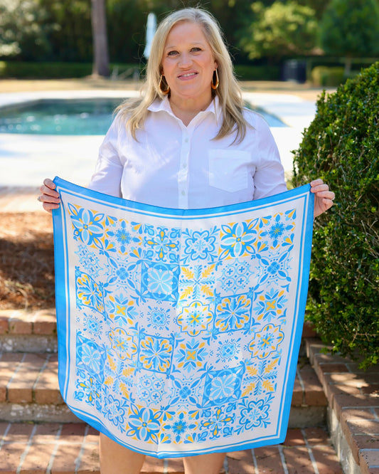 Sorrento Mosaic Print Scarf