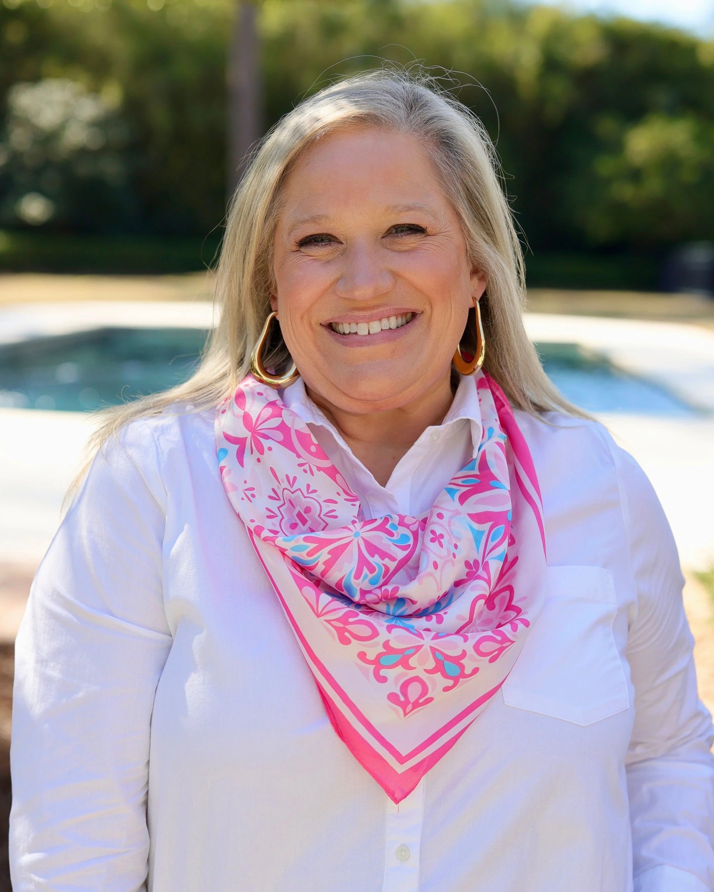 Sorrento Mosaic Print Scarf