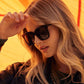Bella Diff Sunglasses - Black + Grey