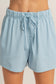 Heather Elastic Waist Shorts