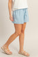 Heather Elastic Waist Shorts